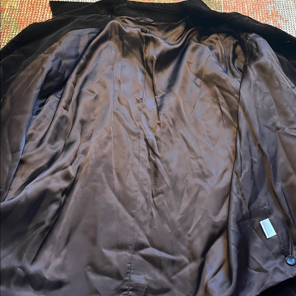 Eileen Fisher Brown Corduroy Barn Jacket Blazer Size L - Picture 10 of 10